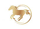 Pferd Logo, Kreis Logo, Ringe Logo