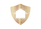 Haus Logo, Schild Logo, Sonnenstrahlen, Sicherheit, Objektschutz