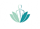 Mensch, Lotusblume, Physiotherapie Logo, Arztpraxis Logo