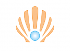 Muschel, Perle, Logo