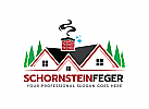 , Zeichen, Schornstein, Schornsteinfeger, Dach, Haus, Rauch Logo
