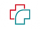 Arztpraxis Logo, medizinisches Kreuz