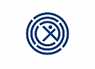Kreise, Mensch Logo