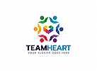 , Zeichen, Menschen, Gruppe, Stern, Team, Familie, Herz, Polygon, Hexagon Logo