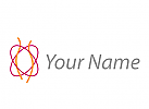 Person, Mensch abstrakt, Frau und Kreise, Frauenarzt Logo