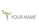 Person, Mensch als Baum, Pflanze Logo