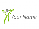 Person, Mensch in bewegung und Bltter, Frau, Frauenarzt, Logo
