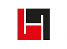 Quadrat, eckig, H, Logo
