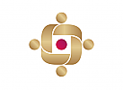 Menschen, Einheit, Verbund, Logo