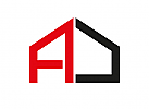 A Logo, Haus Logo, Handwerk Logo
