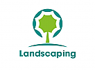 Natur, Baum, Landschaftsbau, Logo