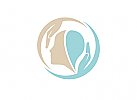 Kopf, Hnde, Arztpraxis, Logo