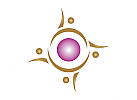 , Kreis Menschen Logo