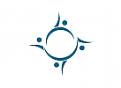 Kreis Menschen Logo