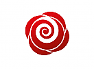 Spirale, Rose, Blume Logo